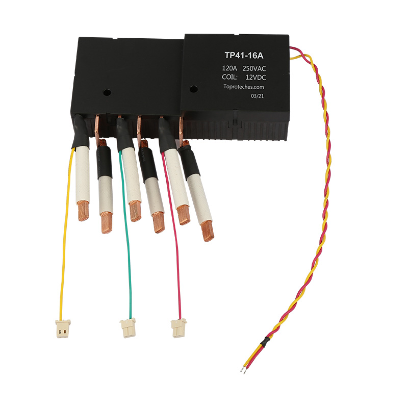 Relé de travamento polarizado 3 pólos 120A 250VAC IEC 62055-31 para medidores de pagamento TP41-16A