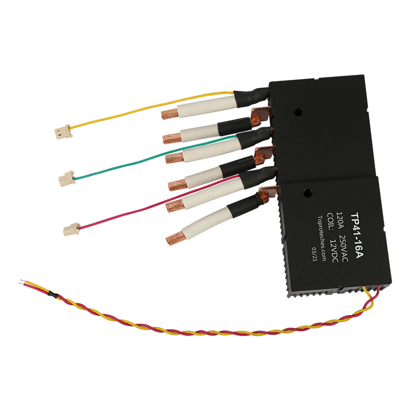 Relé de travamento polarizado 3 pólos 120A 250VAC IEC 62055-31 para medidores de pagamento TP41-16A